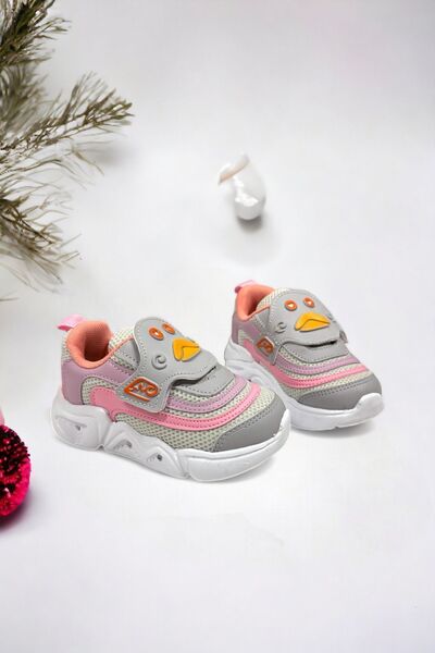 Ponchiq Pantofi sport pentru copii, cu talpă cu spumă cu memorie, cu velcro