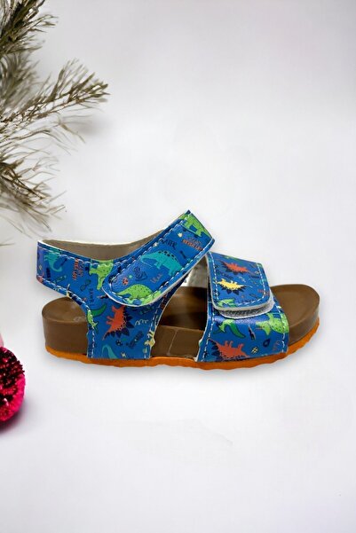 Ponchiq Dinosaur Printed Children's Sandals
