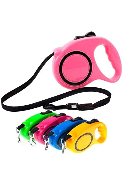 Genel Markalar Makaralı Otomatik 3 Metre Geri Çekilebilen Kedi Köpek Tasması Makaralı 3 Metre