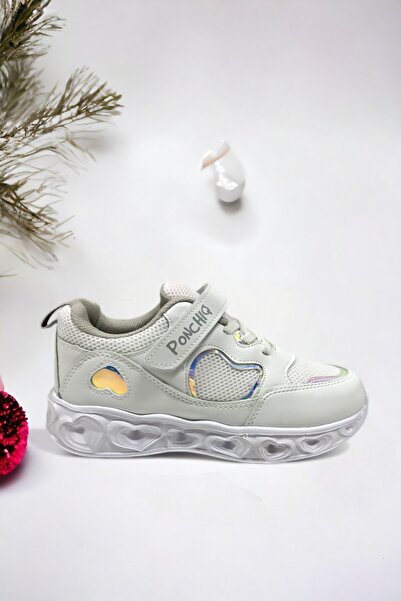 Ponchiq Memory Foam Hologram Kız Çocuk Spor Sneakers
