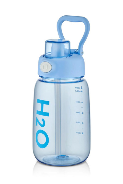 Tohana Children's Water Bottle with Straw 800 ml Blue Color