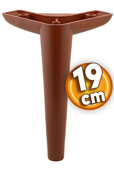 Badem10 Piko Lüks Mobilya Kanepe Tv Ünitesi Konsol Koltuk Ayağı 19 Cm Ahşap D...