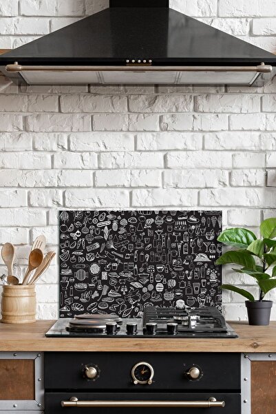 Decovetro 76x50см Візерункове скло для захисту від бризок для змішаних продук...