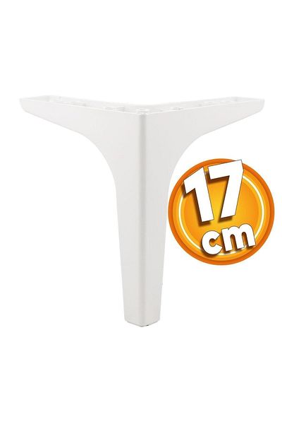 Badem10 4 Bucuri Mobilier De Lux Covoraș Alb Canapea - 17 Cm Unitate TV Consolă Picior Fotoliu
