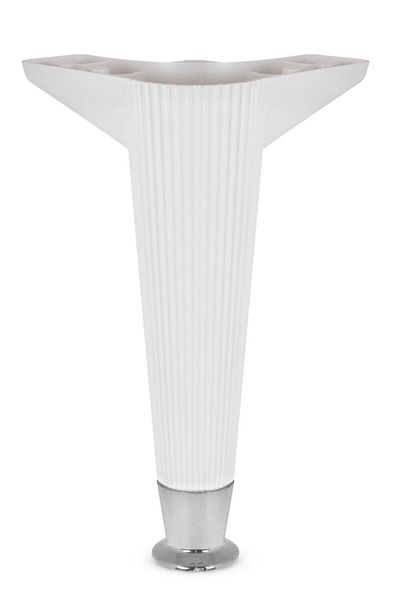 Badem10 Consolă TV albă de 22 cm - Mobilier Canapea Picior scaun (4 buc.)