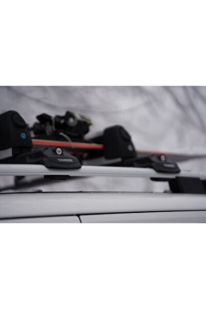 Thunder Dacia Duster 2018-2024 Uyumlu Carrier Siyah Kilitli Ara Atkı Cross Bar Taşıyıcı Tavan Barı