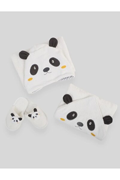 Bebitof Bamboo Patterned Koala Baby Bathrobe Set
