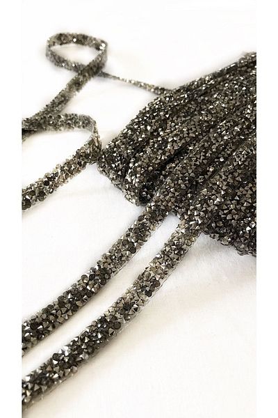 Ozpas Black Stone Strip - Adhesive Decorative, 1 Cm X 2 Mt