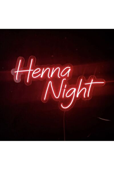 ARYA LİNA DESİGN Henna night neon led kırmızı