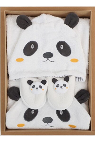 Bebitof Bamboo Patterned Koala Baby Bathrobe Set