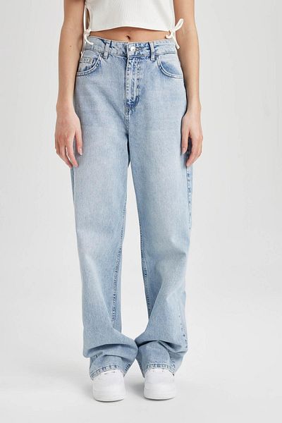 DeFacto High Waist Wide Leg 90S Large Leg Jean Pants B8246Ax24Sp