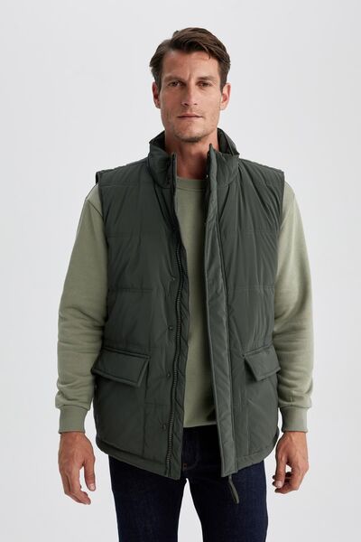 DeFacto Жилет надувний на блискавці з коміром-стійкою та кишенями A5757ax23au