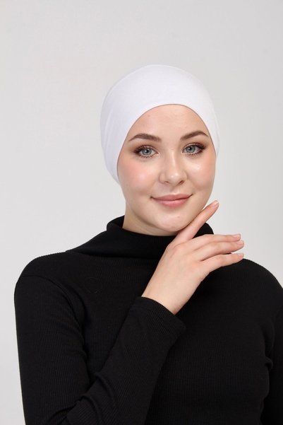 manolyaşal islamic hijab غطاء محرك السيارة العملي - أبيض