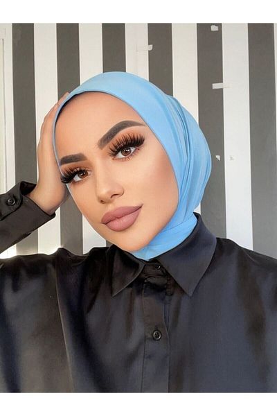Organic Scarfs Hijab de damă, din bumbac pieptănat, model șal de oase, model șal de eșarfă