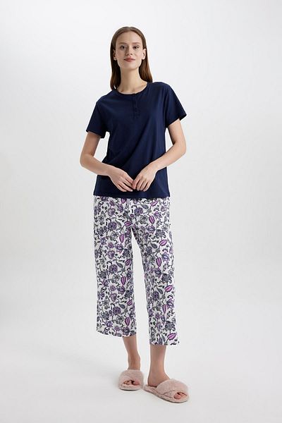 DeFacto Set de pijamale cu mânecă scurtă Fall In Love, cu ajustare normală B6194ax24sp