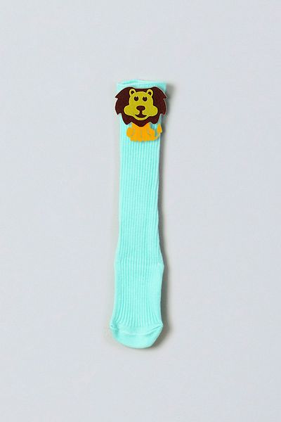 ADABEBEK Felted Knee Socks with Lion for Baby Girl