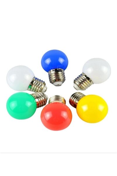 Helios 1w Yeşil Led Top Gece Lambası Ampulü E27 A Enerji Tüketimi Adet Fiyatıdır