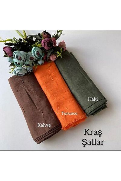Organic Scarfs نموذج شال حجاب حجاب من الخيزران - مجموعة من 3 قطع