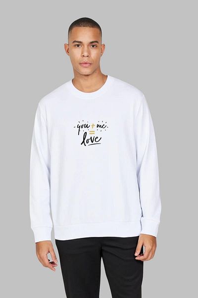 Nyda Collections Hanorac oversize unisex cu glugă cu imprimeu You Love Me - mânecă lungă, decolteu