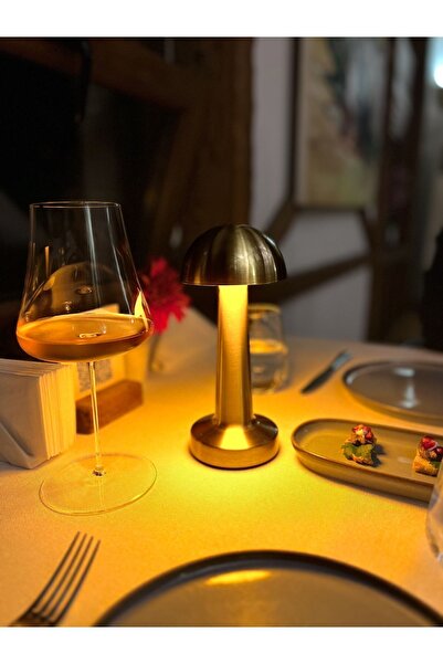 Ülker sofuoğlu Led Masa Lambası - Şarj Edilebilir - Restoran Kafe Ev Dokunmat...