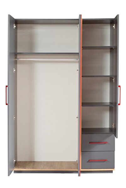 Setay Antre Genç Odası - 3 Kapılı Dolap, Karyola, Komodin, Masa, Şifonyer