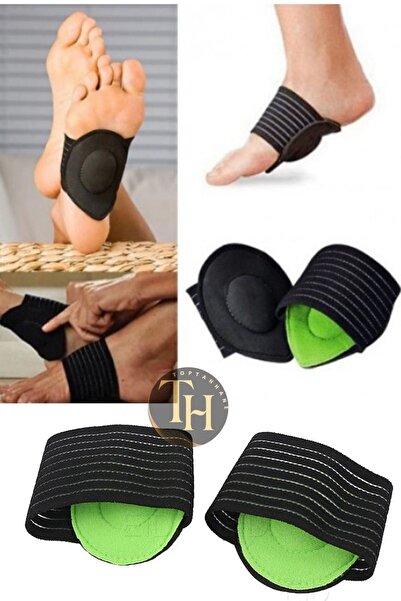Toptanhane Ortopedik Ark Destek Çorabı Medikal Ayak Boşluğu Destek Pedi Esnek Çift Düz Tabanlık Önleyici