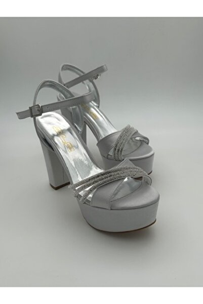 eatölye Kadın Taşlı Yüksek Topuklu Rahat Ayakkabı (El İşçiliği İle Üretilmiştir)