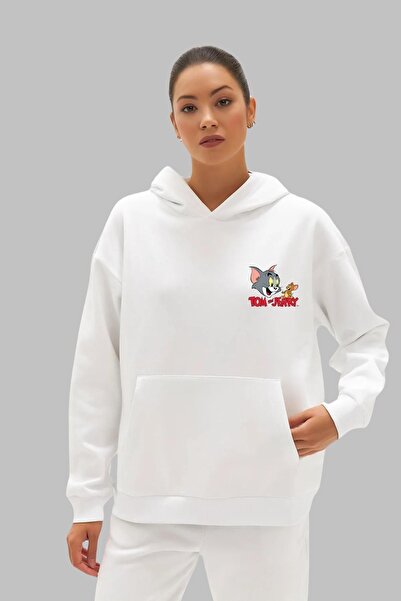 Nyda Collections Φούτερ με κουκούλα Unisex Oversize - Tom And Jerry Printed, ...