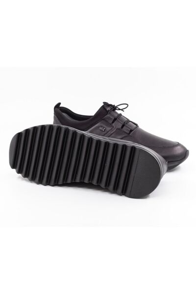 Dr.Relax Men's Black Genuine Original Leather Orthopedic Seasonal Casual Shoes
