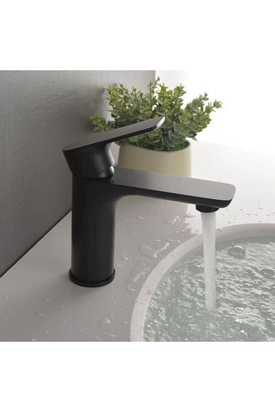 FLEKO BATARYA Fleko Mob-c202 Black Sink Faucet