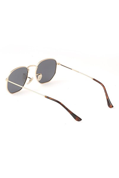 Angel Eyes Beşgen Güneş Gözlüğü Unisex Gold Metal Beşgen Polarize