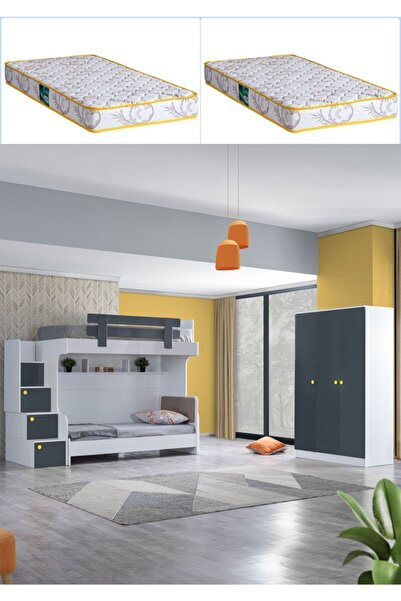 Setay Ranza, Metris Ranza Karyola 3 Kapaklı Dolap 2 Adet Comfort Yatak