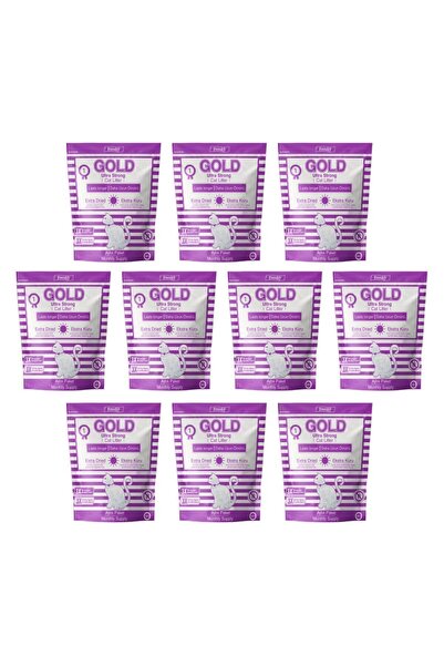 Freshy Gold Silika Kristal Kedi Kumu - 10 Aylık Set - Kalın Taneli