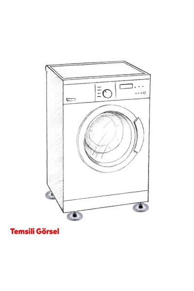 Badem10 Küçük Rotil Ayak M6 Civatalı 6 mm Metal Beyaz Eşya Raf Reyon Mobilya Profil Ayağı 1.5 cm (4 Adet)