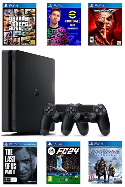 Sony Playstation 4 Slim 1 Tb Yenilenmiş 2. Ps4 Kol 15 Digital Oyunlu (11.00v )