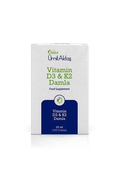 Dr. Ümit Aktaş Vitamin D3 K2 Drops - 400 Drops
