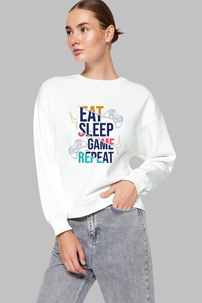 Nyda Collections Hanorac imprimat unisex oversize din bumbac