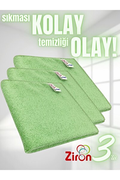 Ziron El Yormayan Çok Amaçlı Mikrofiber Temizlik Bezi – Mutfak, Banyo ve Gene...