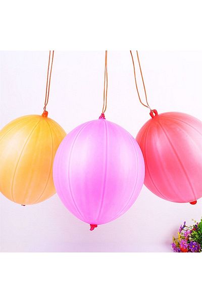 nistabolje 60 Pieces Elastic Bouncy Balloon Stringed Punch Punch Large Balloon