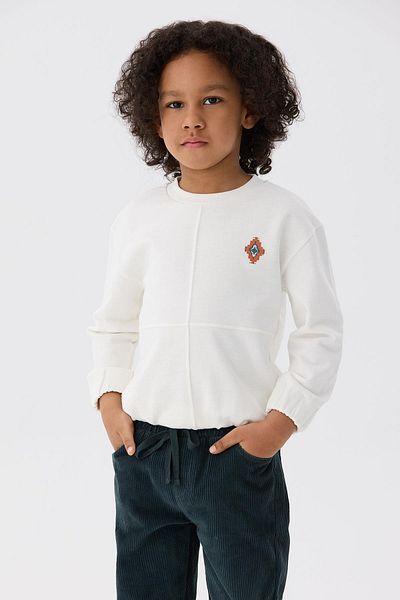 Nebbati Bg Store Boy's Ecru Sweatshirt