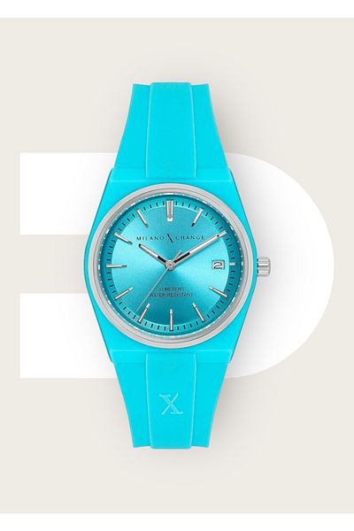 Milano X Change 3 Atm Waterproof Polycarbonate Case - Silicone Cord Women's Wristwatch