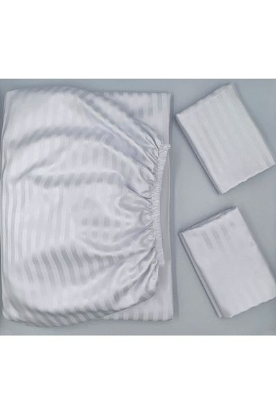 pınarhome collectıon Satin Fitted Sheet + Covered Pillowcase (high Corner Depth) ***Latest Trend***