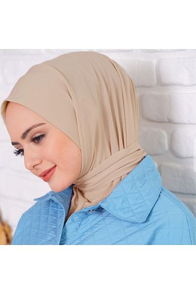 avzen şal Hijabchi Women's Hijab Snap Neck Collar Hijab Bonnet Model Scarf Shawl