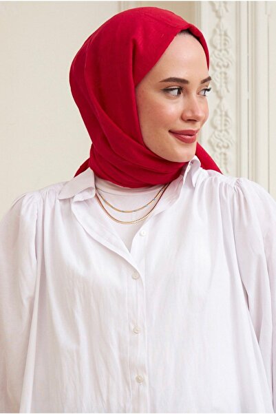 Mides scarf Bamboo Kraş Shawl Model-red