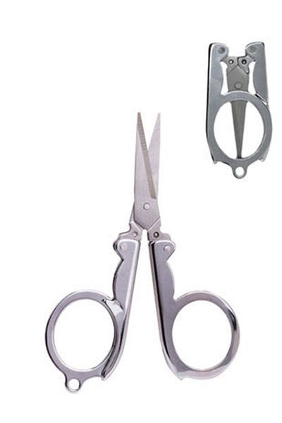 RIMEI Travel Scissors Foldable Extra Sharp Stainless Steel Small Size Portable Pocket and Household Scissors