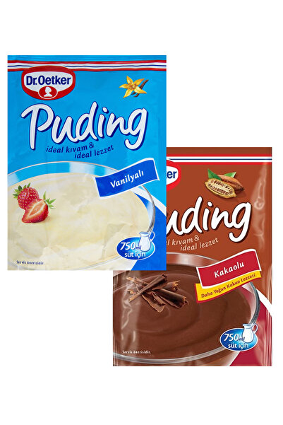 Dr. Oetker Dr.Oetker Vanilyalı Puding 120 g Kakaolu Puding 147 g 2 li Set