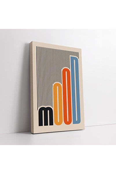 KOSS Dijital Tablou abstract pe pânză în stil retro colorat