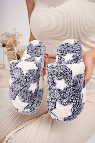 StWenn Plush Women's Home Slippers - With Dowry and Bundle Detail, Noiseless Thick Sole