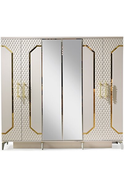Avm 24 Milano Gardıropmdfkum Beji230x58x210cm6 Kapakaynalı Kapak Nakliye Ve M...