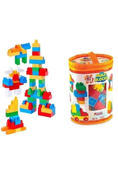 DEDE 01253 Model Multiblocks - 62 Pieces